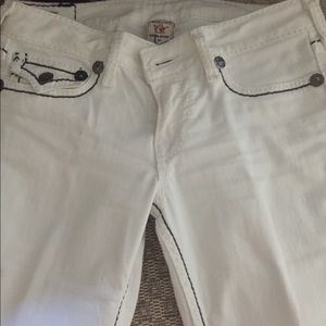 Beautiful White True Religion Jeans